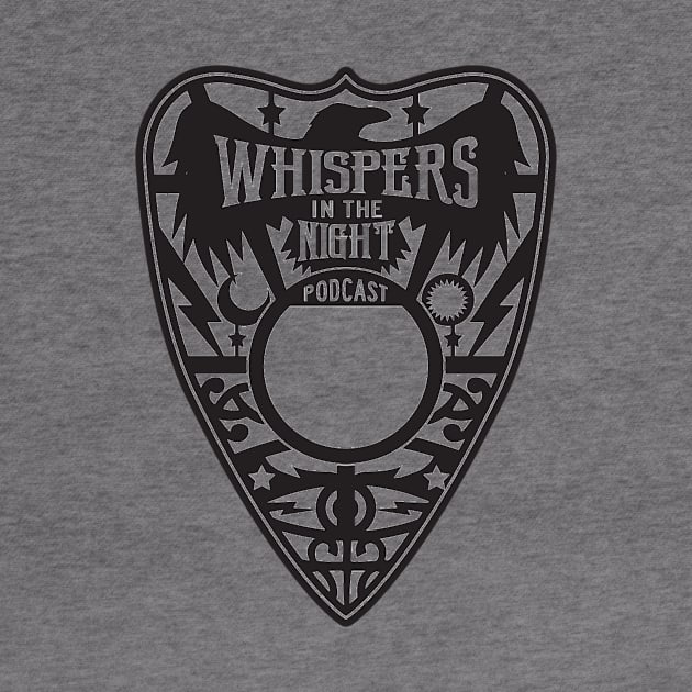 Whispers in the Night Logo (Black) by Whispers in the Night Podcast